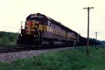 Loaded all rail ore train rolls east